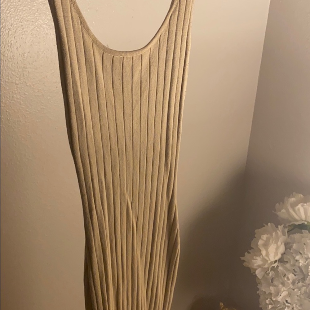 Long cream dress